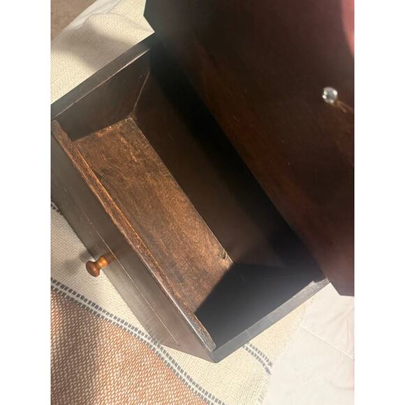 Wooden hanging box Treen Bible box storage - Picture 3 of 8